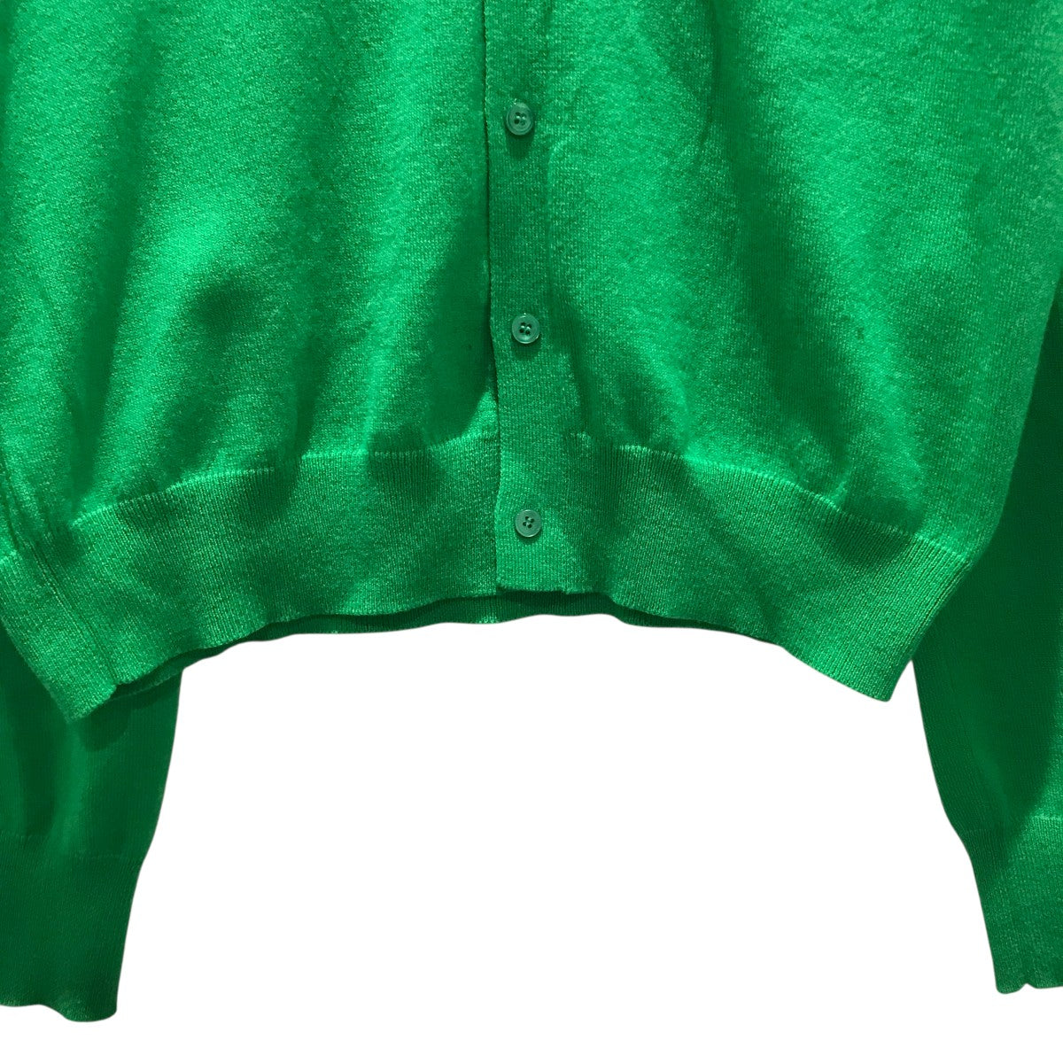 ブラミンク BLAMINK 25SS カシミヤコットンレギュラーカーディガン 7915-230-0072 グリーン サイズ：38 BLAMINK(ブラミンク) 25SSカシミヤコットンレギュラー