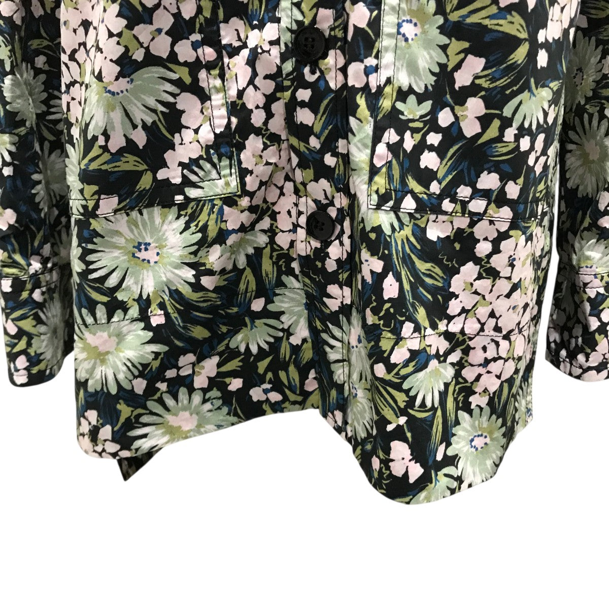 ブラミンク BLAMINK 25SS M．SUMMER フラワープリントレギュラーカラーシャツ 7911-299-0172 ネイビー×ピンク サイズ： BLAMINK(ブラミンク) 25SSM．SUMMER フラワープリントレギュラー