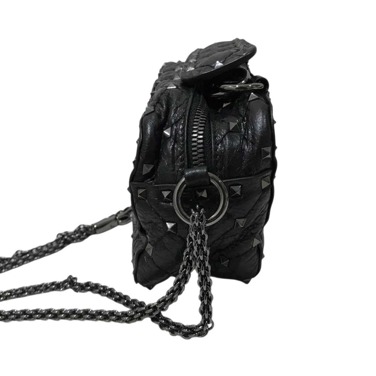 ★お値下げ中★Valentino スタッズ付きショルダーバッグ VALENTINO(ヴァレンチノ) ロックスタッズスパイクナッパレザー