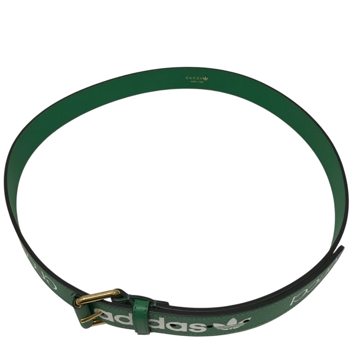 GUCCI × adidas グッチ　アディダス　ベルト　702277 レザー GUCCI グッチ×アディダス GUCCI×adidas レザーベルト 702277