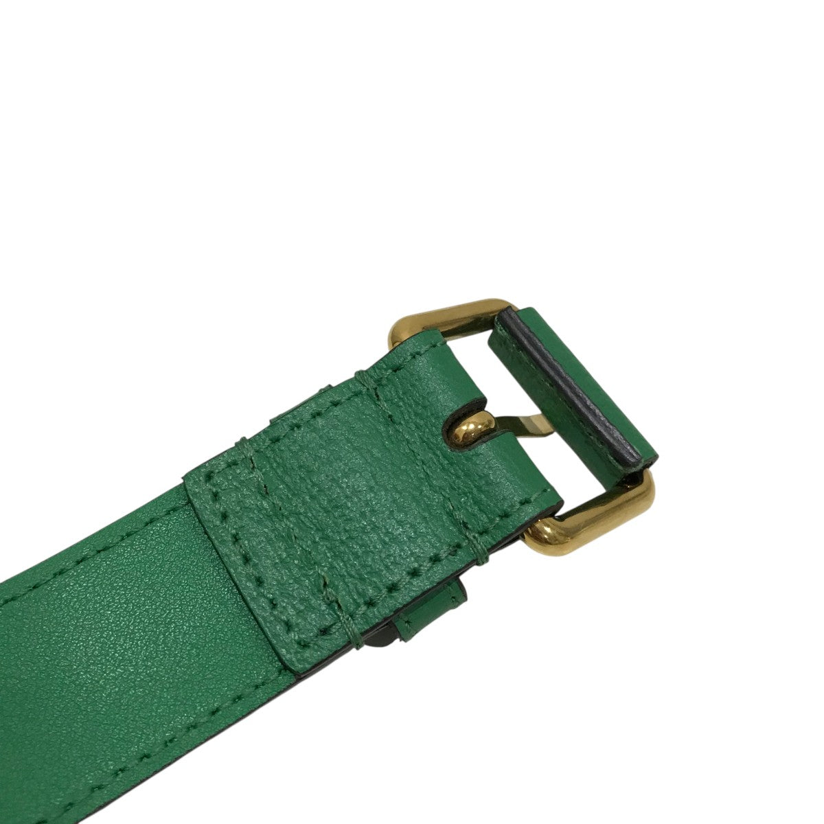 GUCCI×adidas レザーベルト702277 702277 グリーン サイズ 100