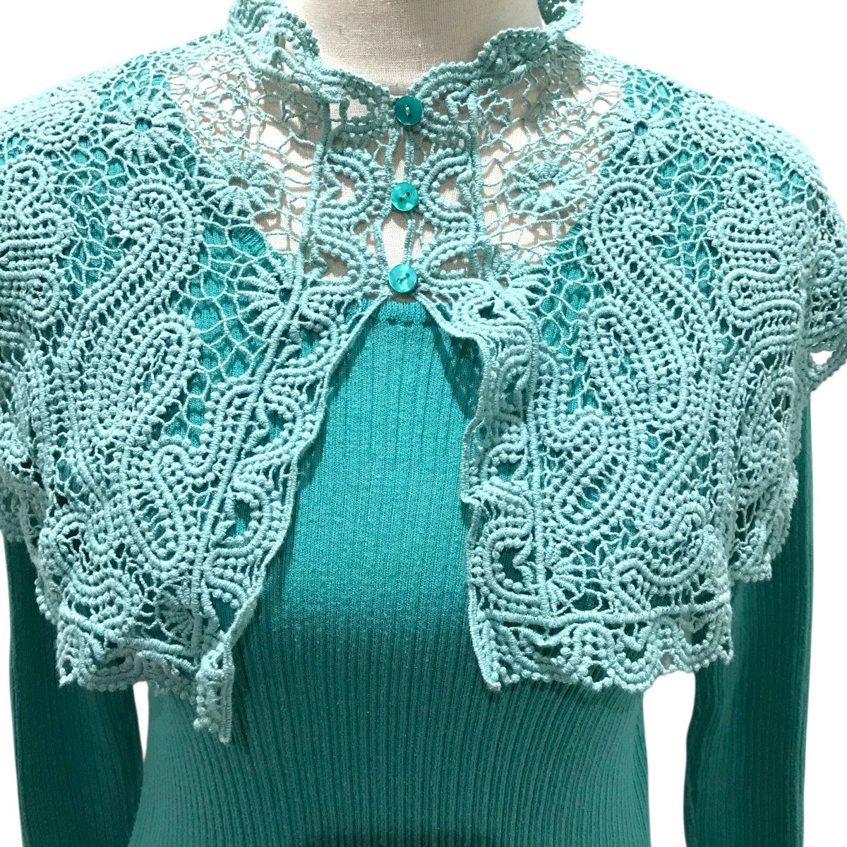 AMERI 【LACE COLLAR SET DRESS】レースカラーセットワンピース 古着・中古-4枚目のアイテム画像