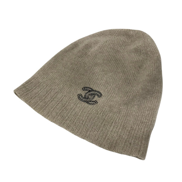 CHANEL(シャネル) 25Cココマークカシミヤニットキャップ ベージュ
