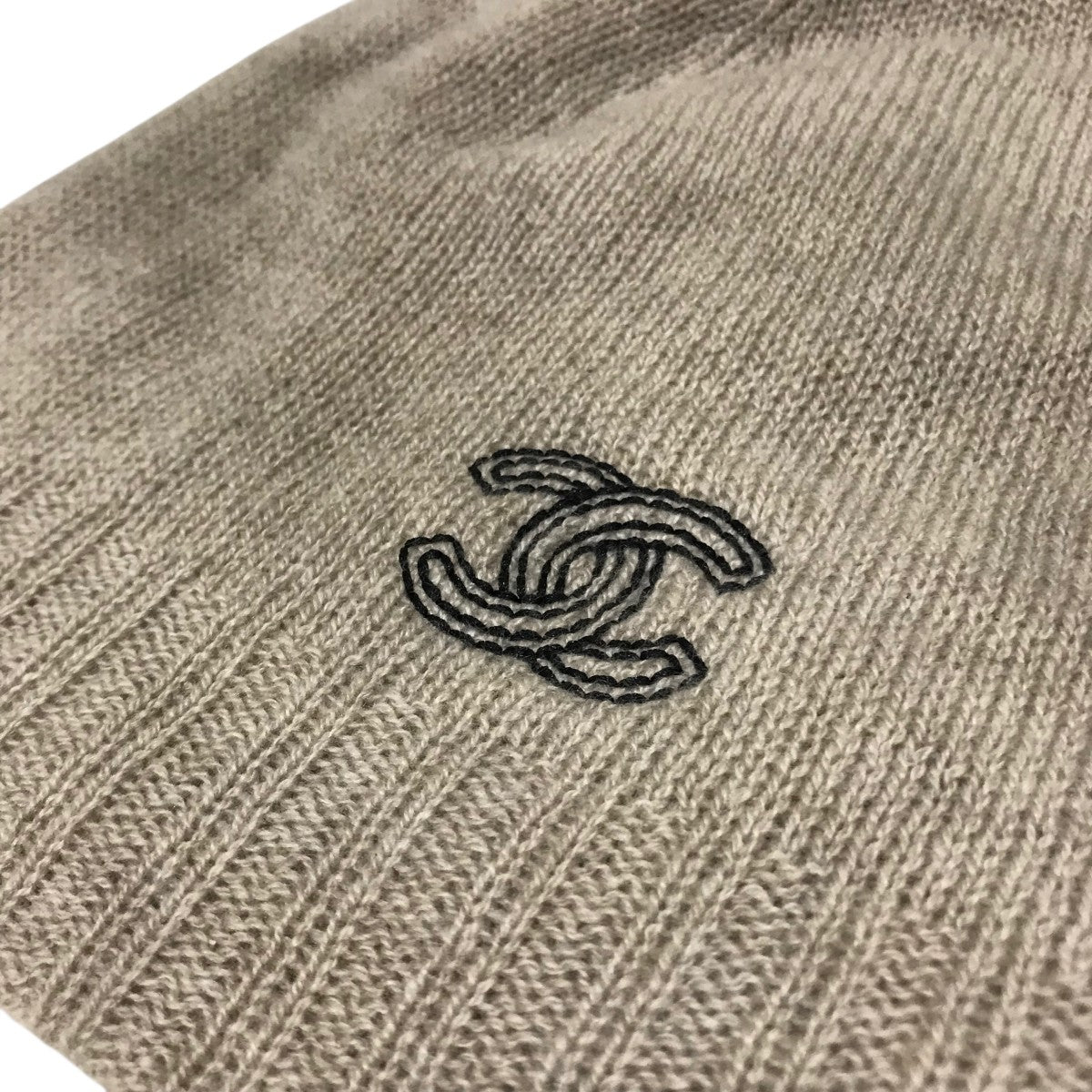 CHANEL(シャネル) 25Cココマークカシミヤニットキャップ ベージュ
