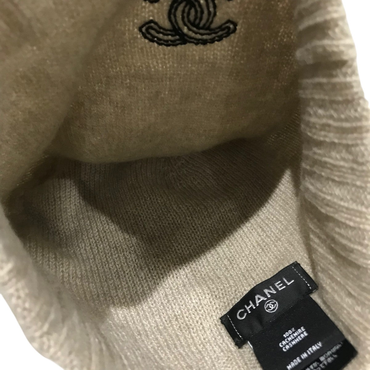 CHANEL(シャネル) 25Cココマークカシミヤニットキャップ