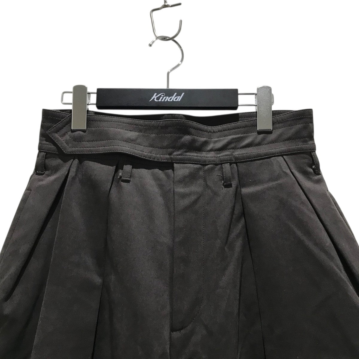 Omar Afridi(オマールアフリディ) タックワイドパンツ チャコール