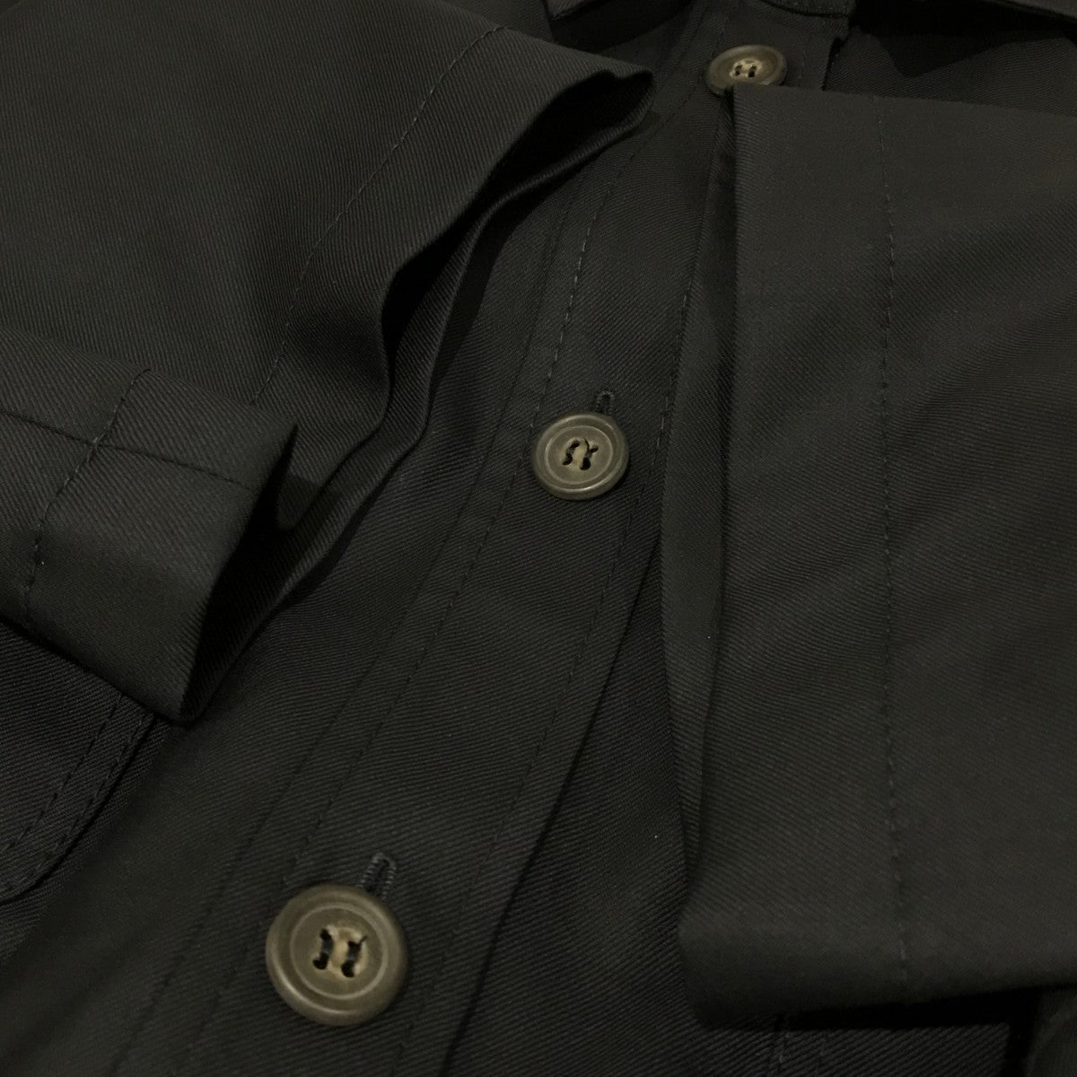 MIU MIU(ミュウミュウ) ウエストベルト付きミリタリーワンピース