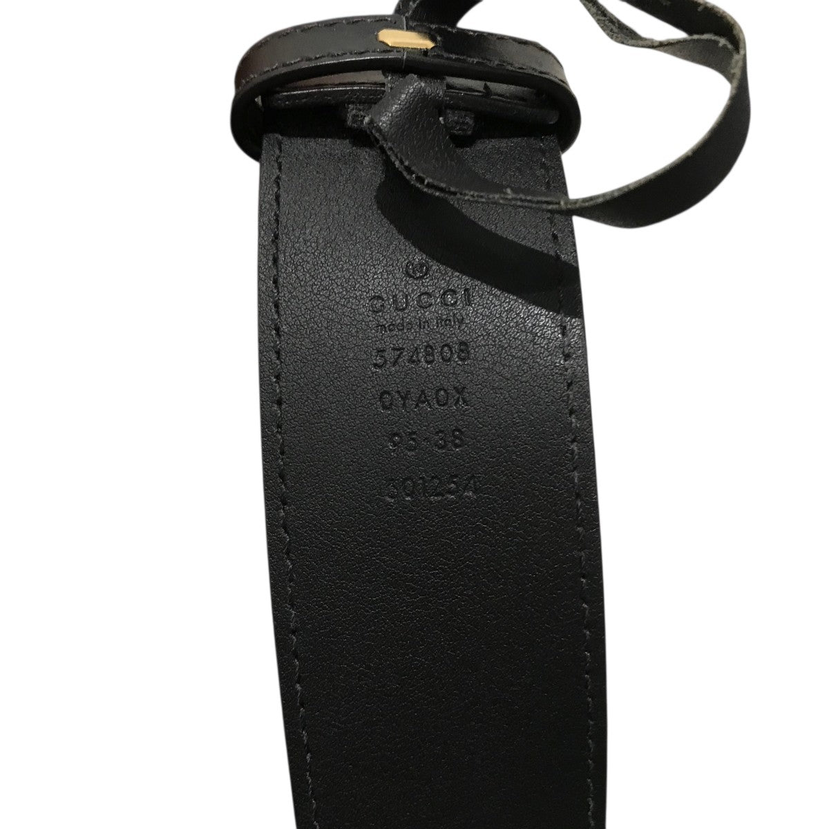 新着アイテム☆Gucci レザーベルト GUCCI(グッチ) レザーベルト574808 574808 ブラック サイズ 95