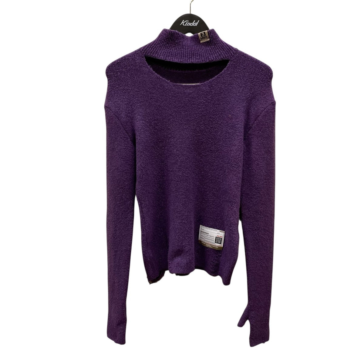 極美品 MIHARA YASUHIRO ダメージ ブロークンニットセーター 36 MIHARA YASUHIRO/ミハラヤスヒロ】DISTRESSED KNIT PULLOVER