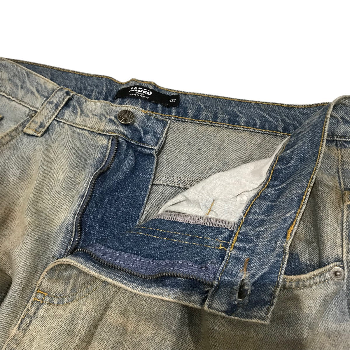 jaded ワイドデニムパンツ Jaded London ジェイデッドロンドン ワイド デニムパンツ ブルー
