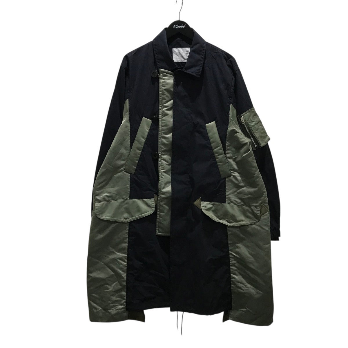 Sacai 21aw コート sacai(サカイ) 21AW Wool Melton Coat ウール メルトン 切替