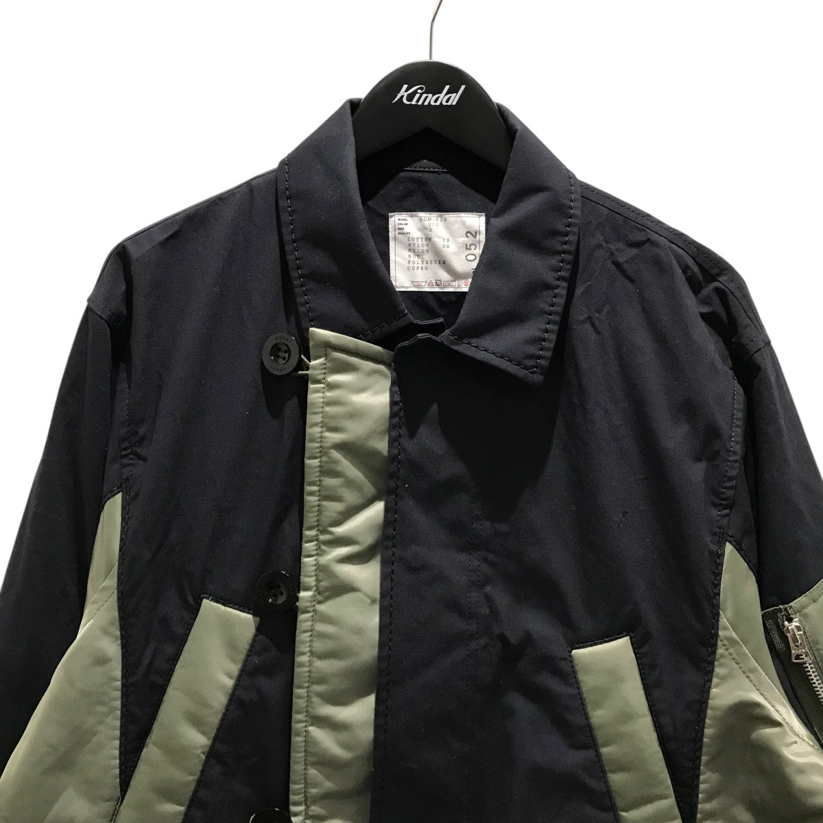 sacai scm 052 ミリタリーコート　ブラック　サイズ1 sacai(サカイ) ミリタリーコートSCM-052 SCM-052 ネイビー