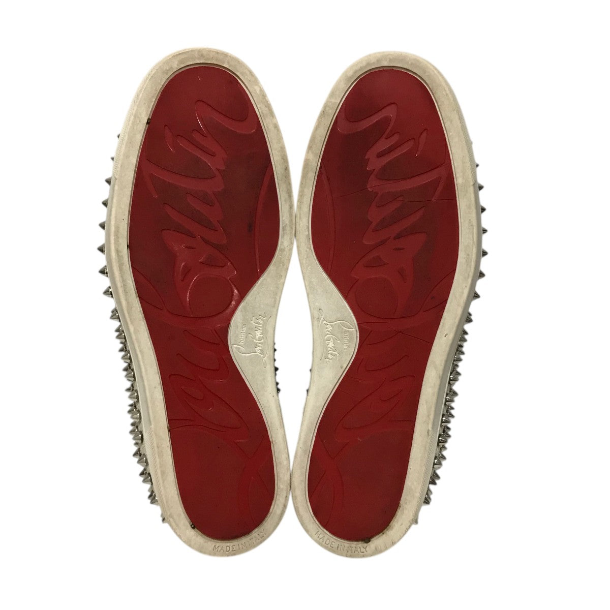 Christian Louboutin スタッズスリッポン　pikpik Louis Junior P Pik Pik Strass - Sneakers - Veau velours