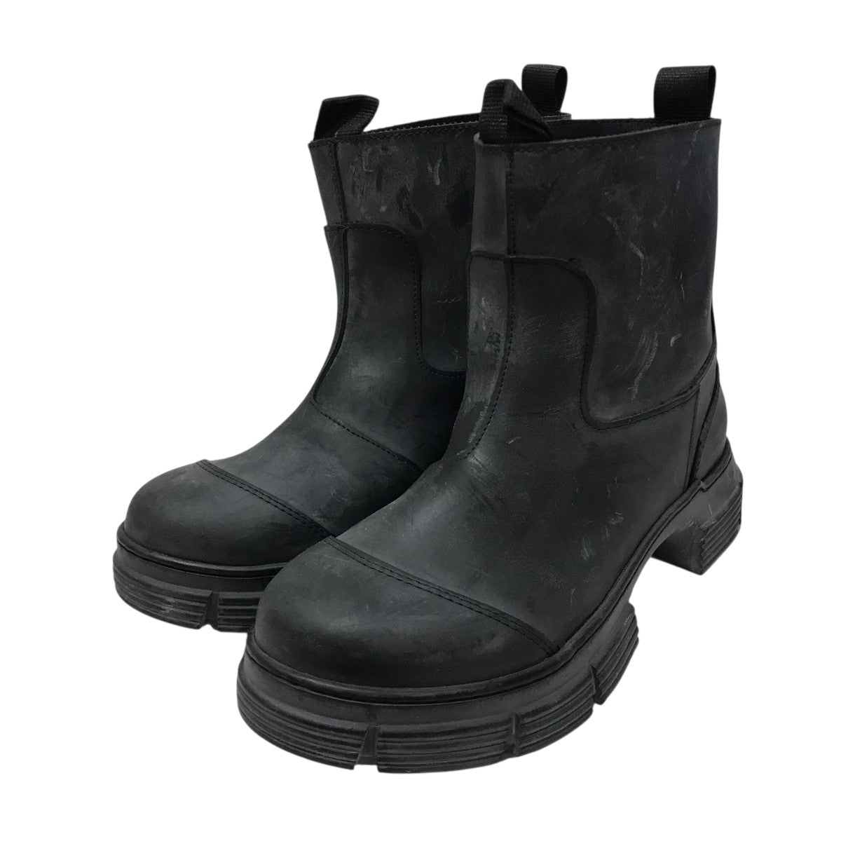 美品　GANNI ラバー ブーツ ガニー GANNI GANNI ロングブーツ Recycled Rubber Country Boot