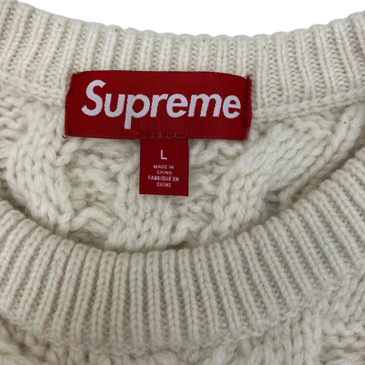 Supreme(シュプリーム) 【Applique Cable Knit Sweater
