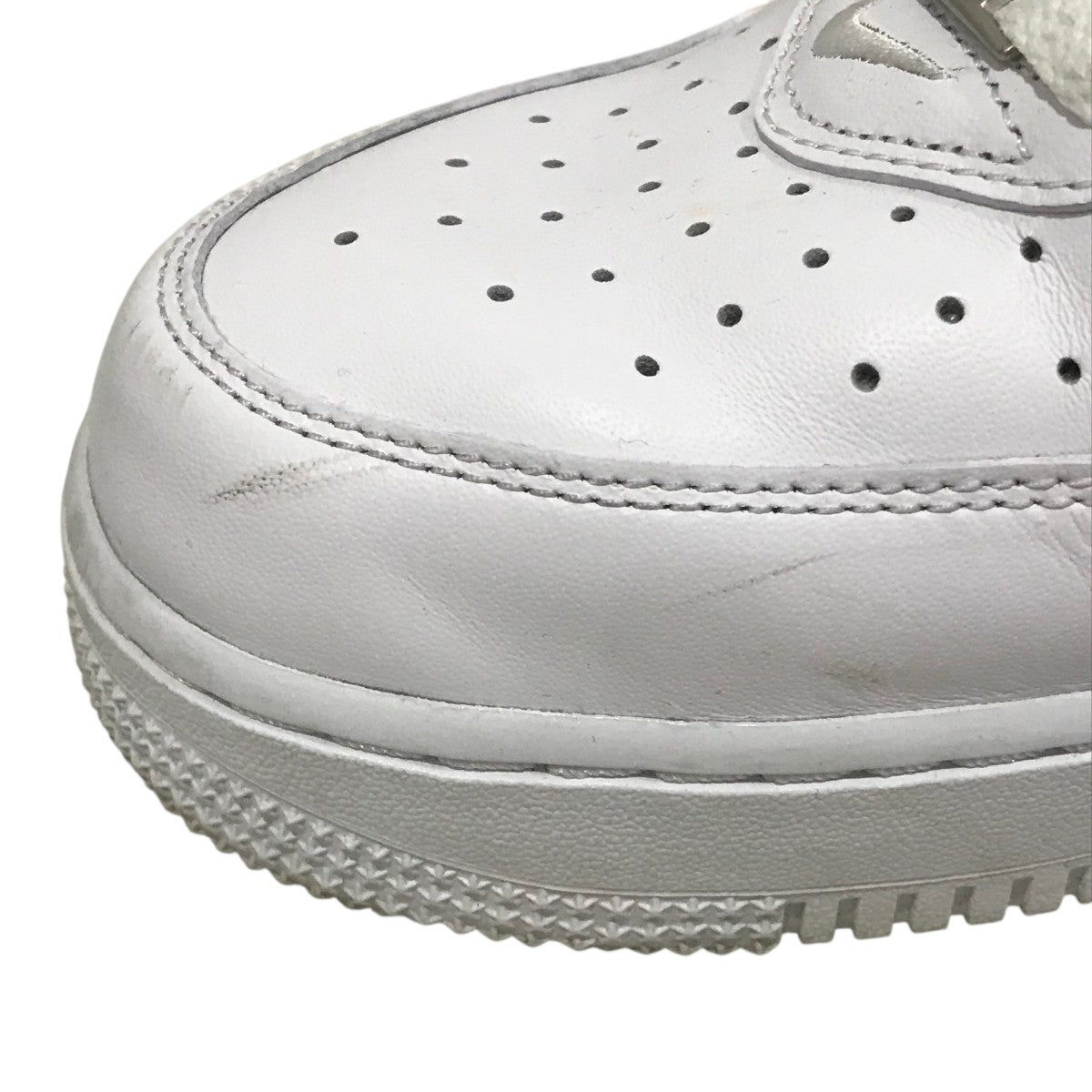 【未使用】Prince ハイカットスニーカー 28cm プリンス NIKE×Supreme 【Air Force 1 Mid White】ハイカットスニーカー