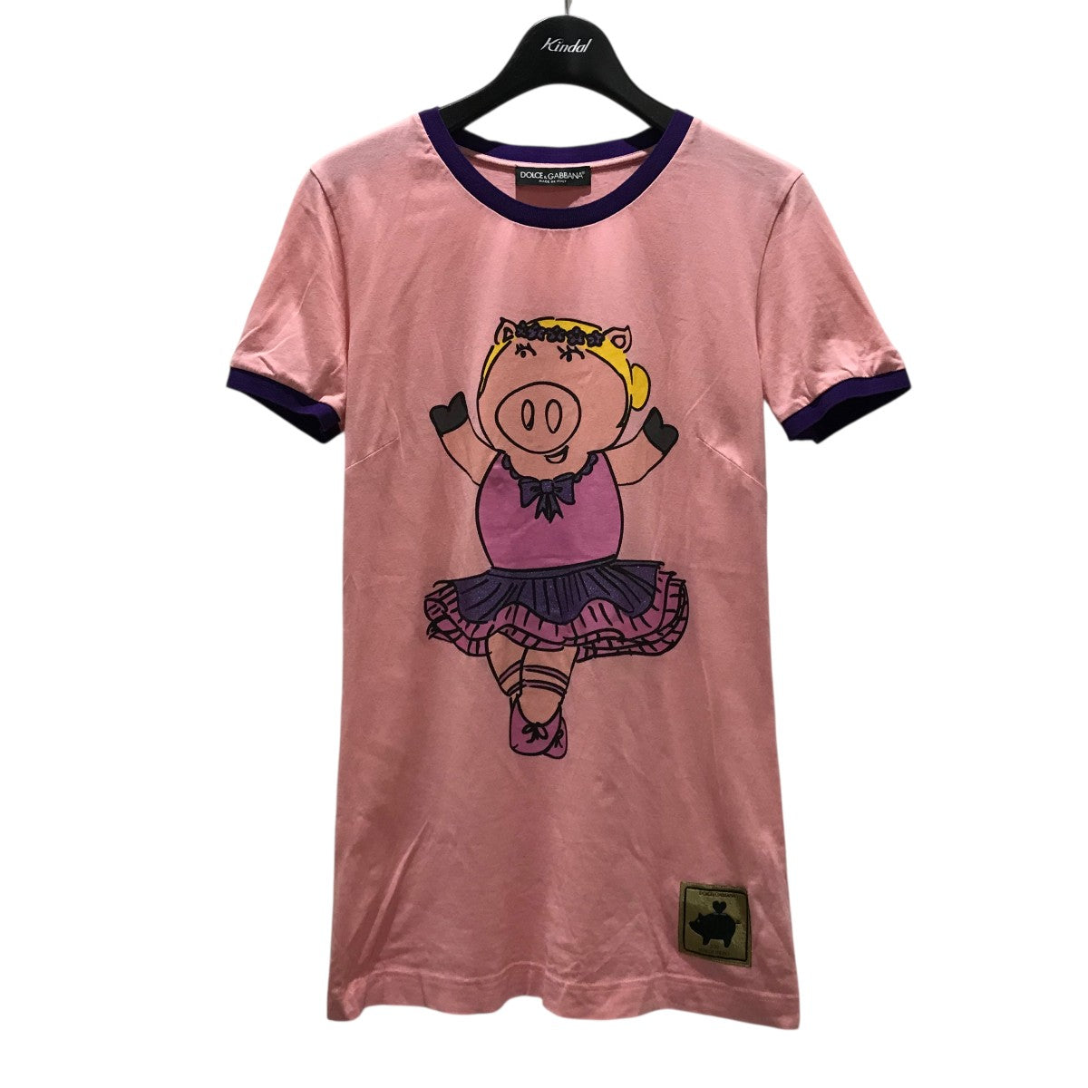 ヴィンテージ ドルチェ＆ガッバーナ バタフライTシャツ白ピンク　40 新品 レア 2000SS D&G DOLCE&GABBANA ドルチェアンドガッバーナ