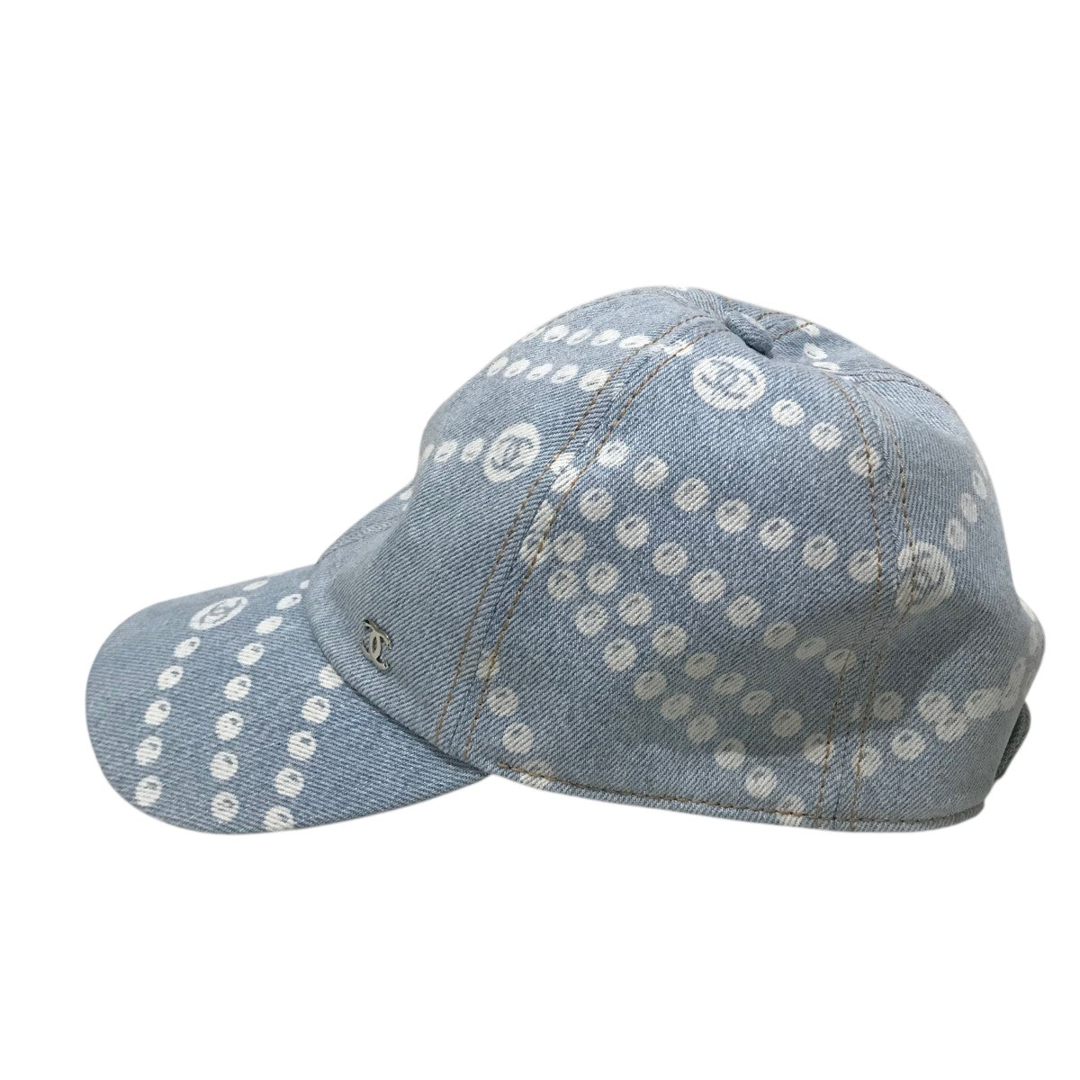CHANEL(シャネル) 25SSプリントウォッシュドデニムキャップ ライト