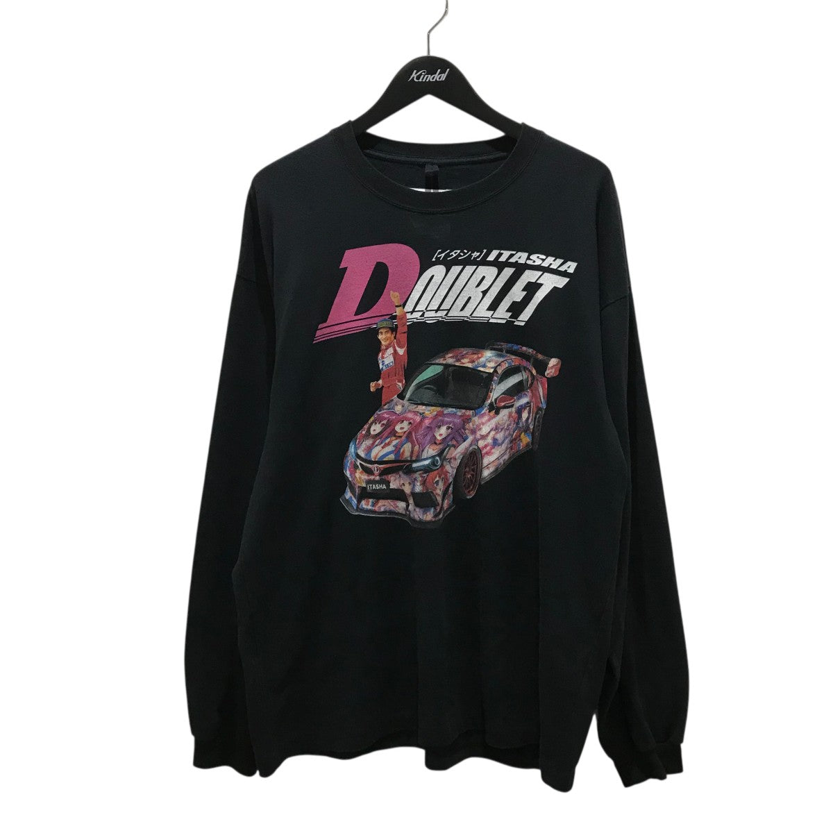 黒 XL doublet WISM 別注 ITASHA L/S TEE doublet / ダブレット】WISM 別注 ITASHA L/S TEE（Tシャツ