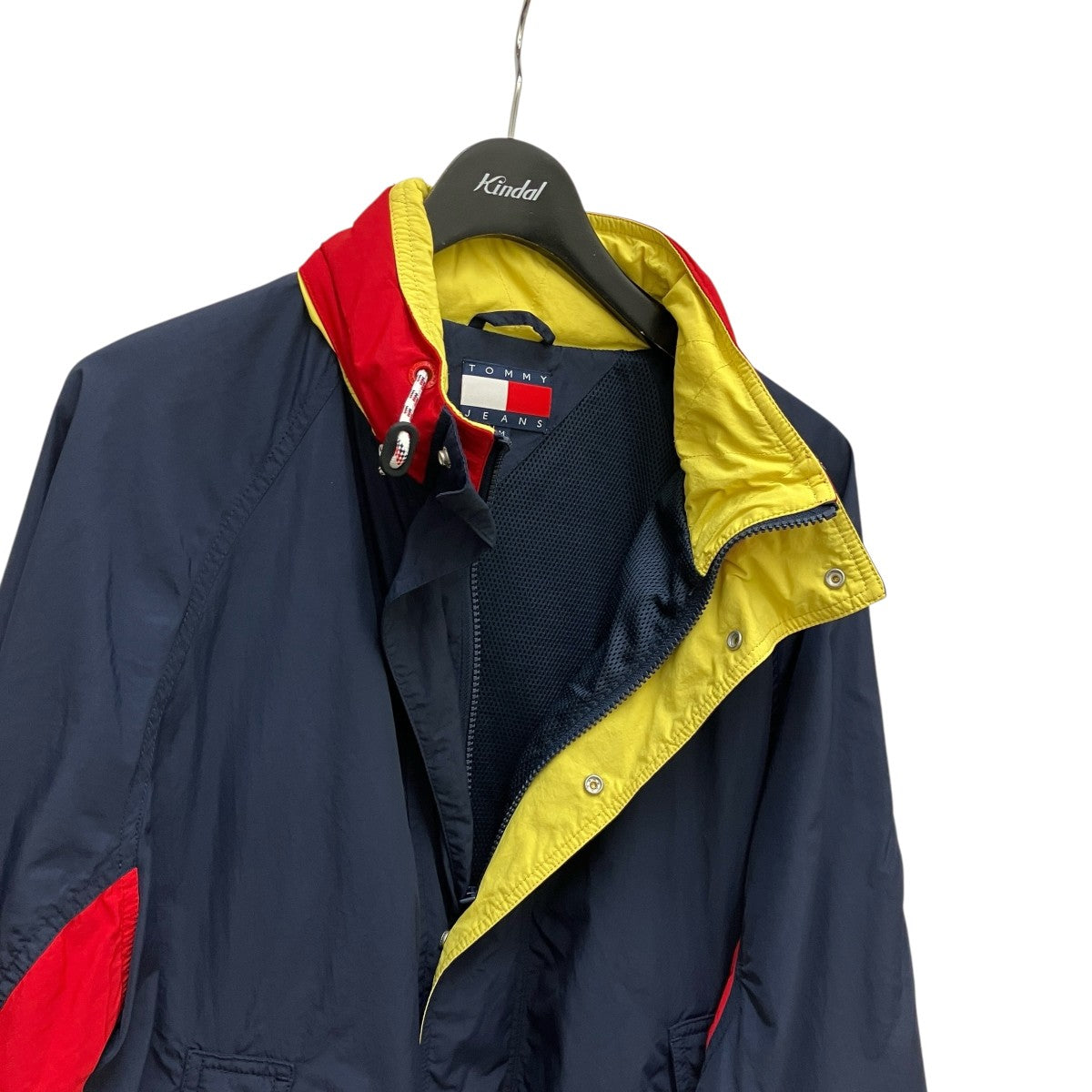 90s トミージーンズ カラーブロック ダウンジャケット L  90s トミージーンズ カラーブロック ダウンジャケット L Tommy