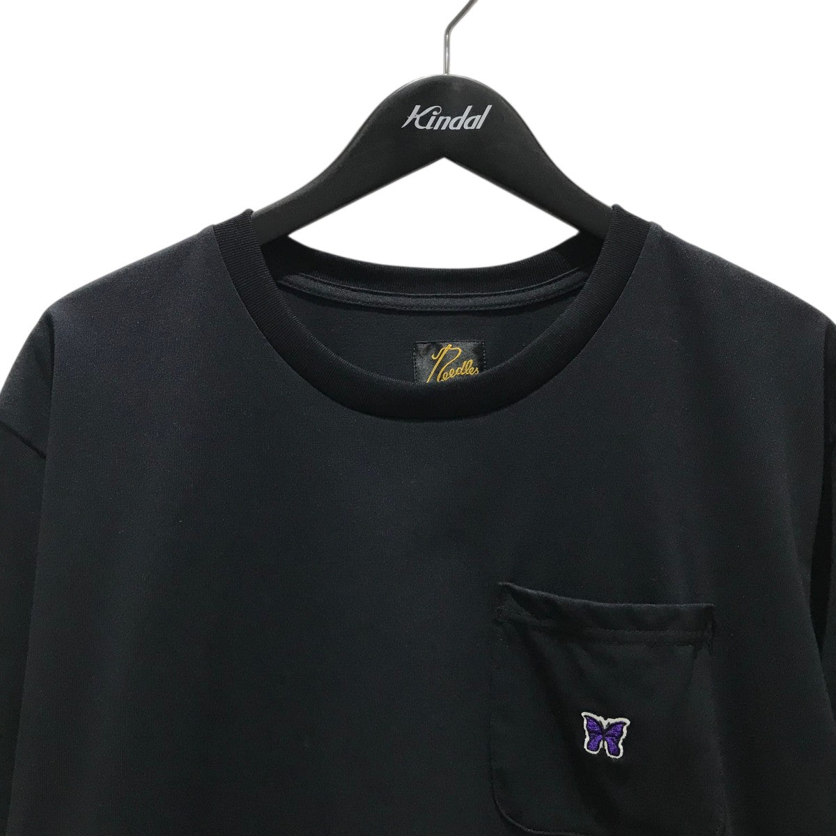 ニードルス（needles）ポケットTシャツ（ブラック） Needles(ニードルズ) 【S／S Crew Neck Tee】胸ポケットTシャツ