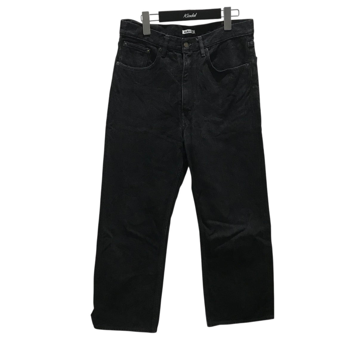 パンツ AURALEE HARD TWIST DENIM BLACK Men's Hard Twist Denim 5P Pants – La Garçonne