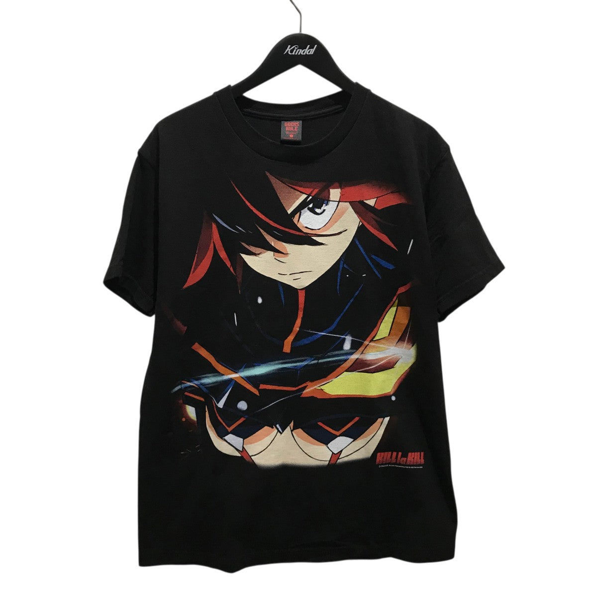 Geeks Rule×キルラキル プリントTシャツ ブラック サイズ M