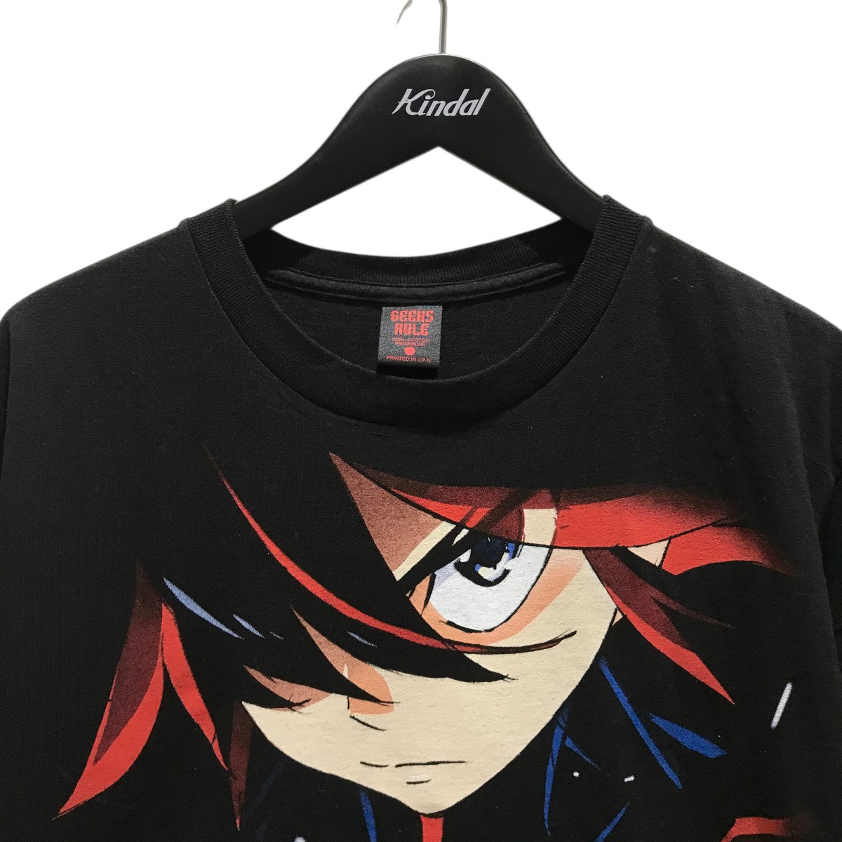 Geeks Rule×キルラキル プリントTシャツ ブラック サイズ M