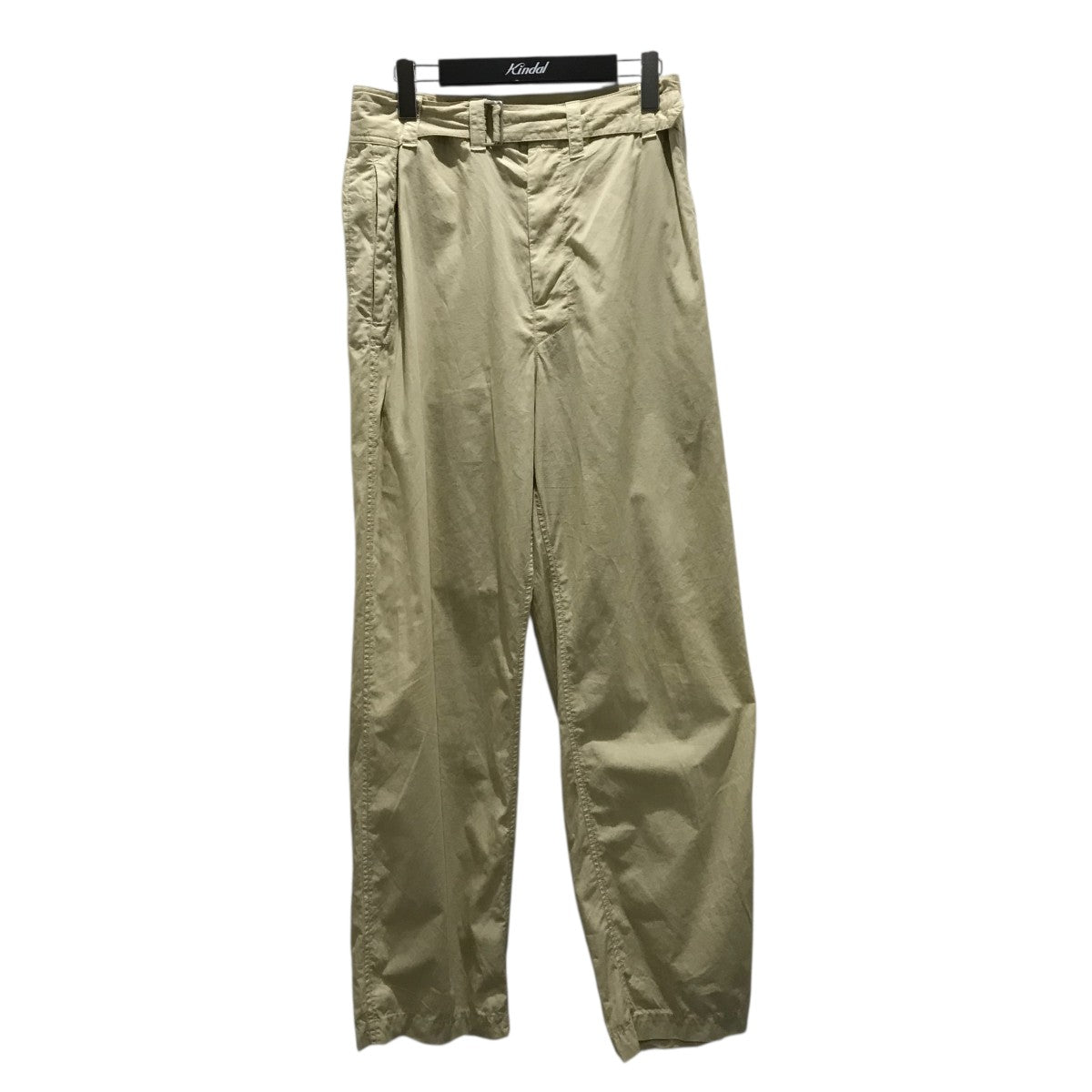 『LEMAIRE』  ルメール (50) ベルト付き ルーズパンツ / ベージュ LEMAIRE(ルメール) ベルト付ルーズパンツ221 PA309 LF445 221
