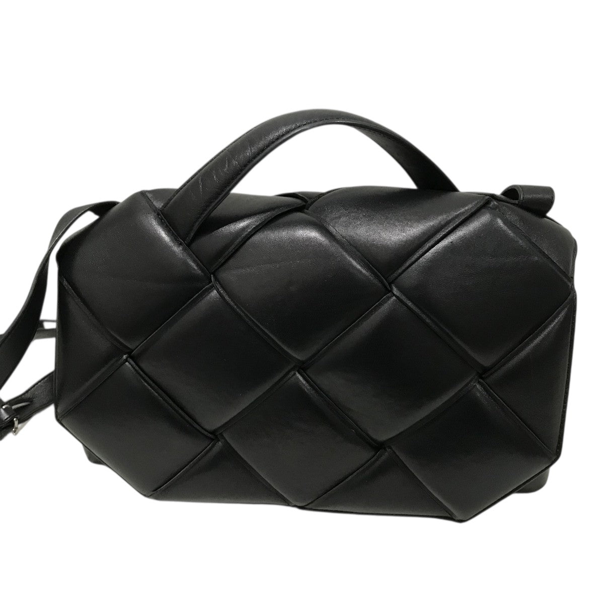 Bottega Veneta ブラック　ショルダーバッグ BOTTEGA VENETA ミニ ウォレス ショルダーバッグ ブラック ゴールド