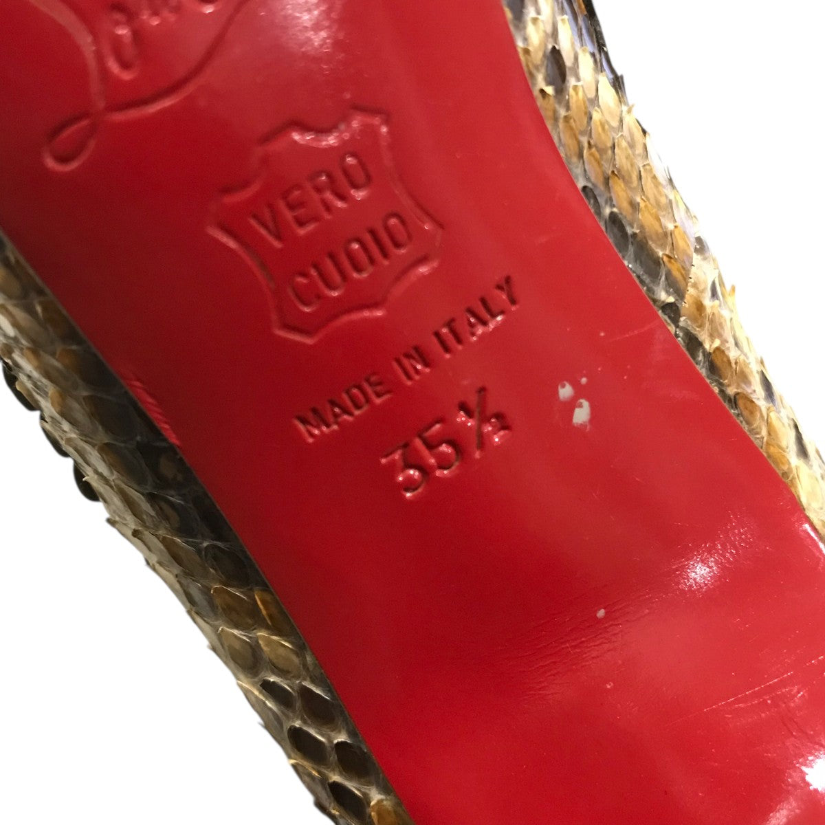 【美品】クリスチャンルブタン パイソン フラットパンプス 38サイズ 楽天市場】クリスチャンルブタン パイソンの通販
