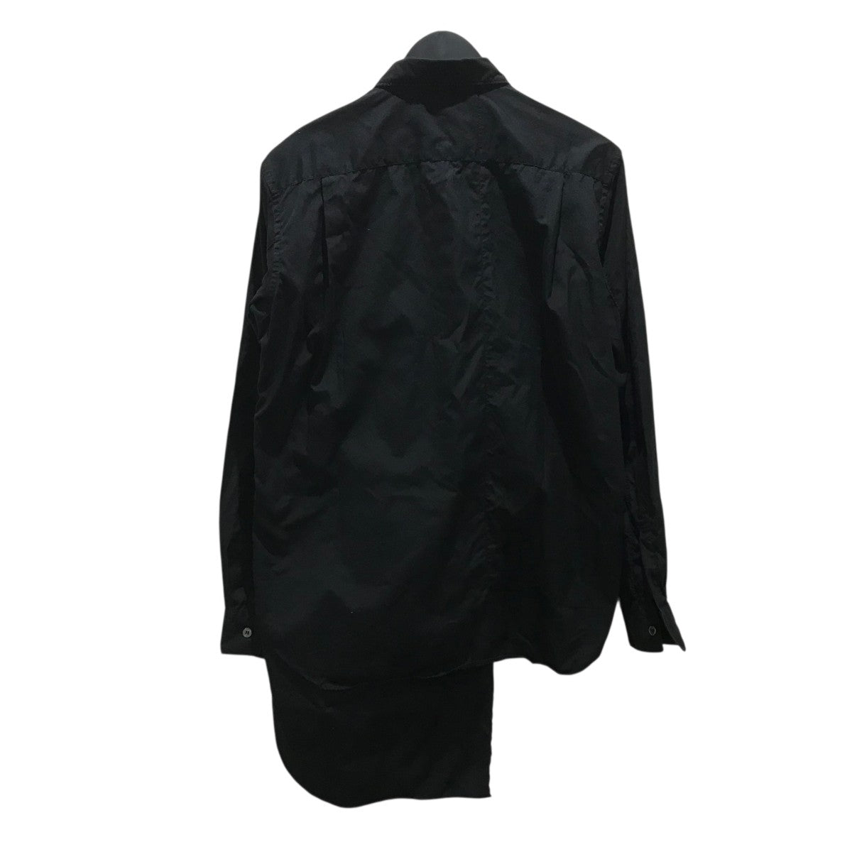 【希少】コムデギャルソンオムプリュス　襟ロゴ　開襟シャツ　ブラック　AD表記なし COMME des GARCONS HOMME PLUS - COMME des GARCONS HOMME PLUS