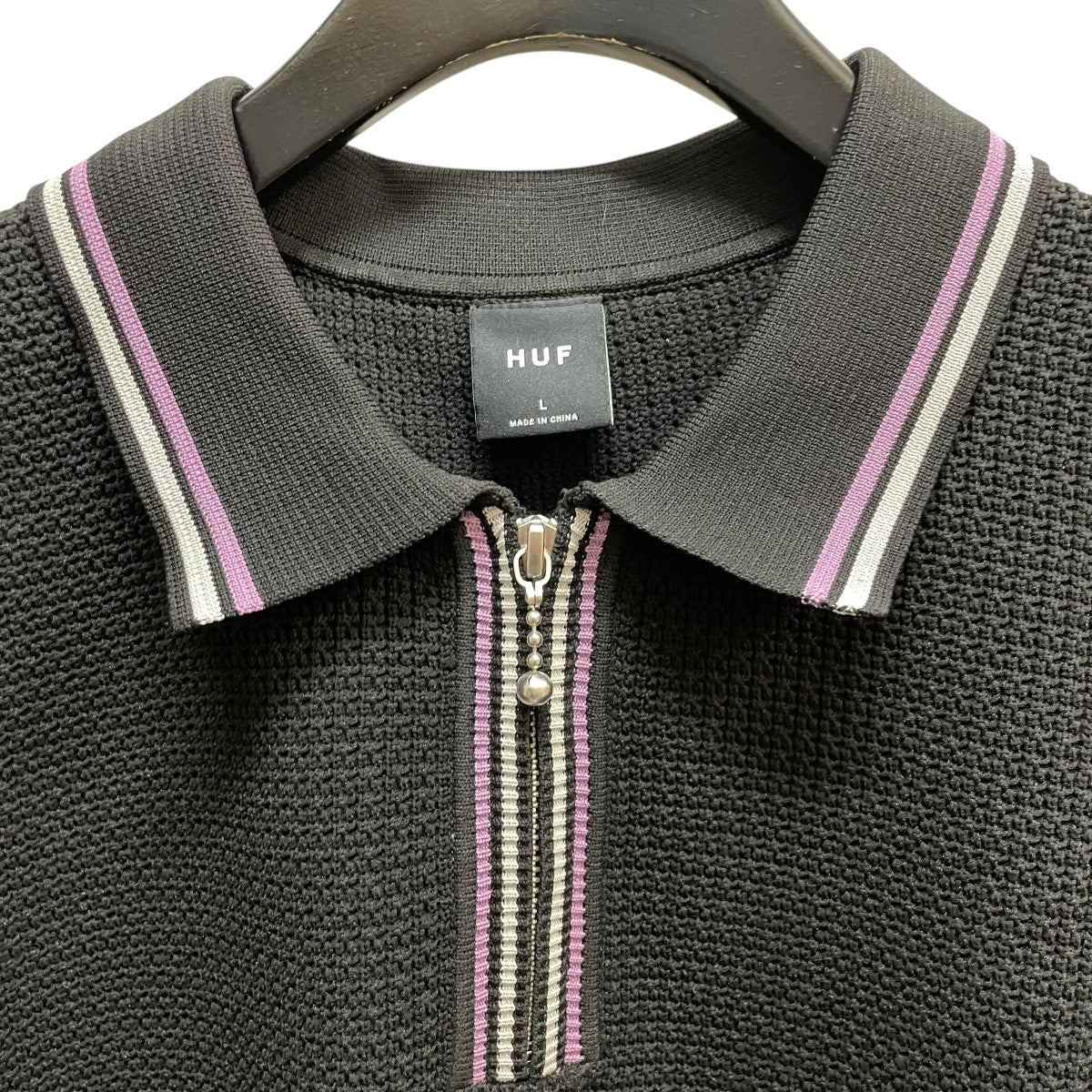 HUF ハーフシップポロシャツ 古着・中古-3枚目のアイテム画像
