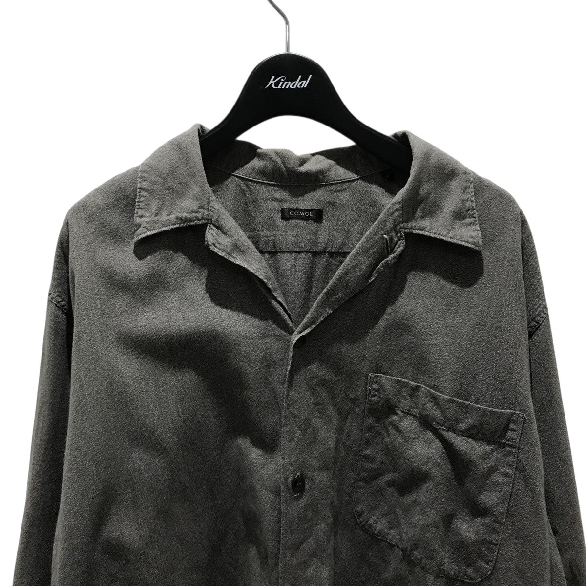 COMOLI ヨリ杢 オープンカラーシャツ【1】 fit=scale-down,w=1200