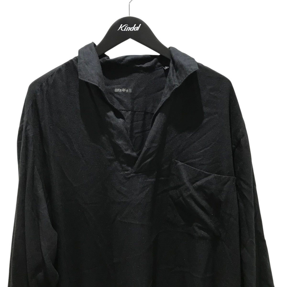 COMOLI (コモリ) シルクネル スキッパーシャツ COMOLI シルクネル スキッパーシャツ | Less Higashikawa