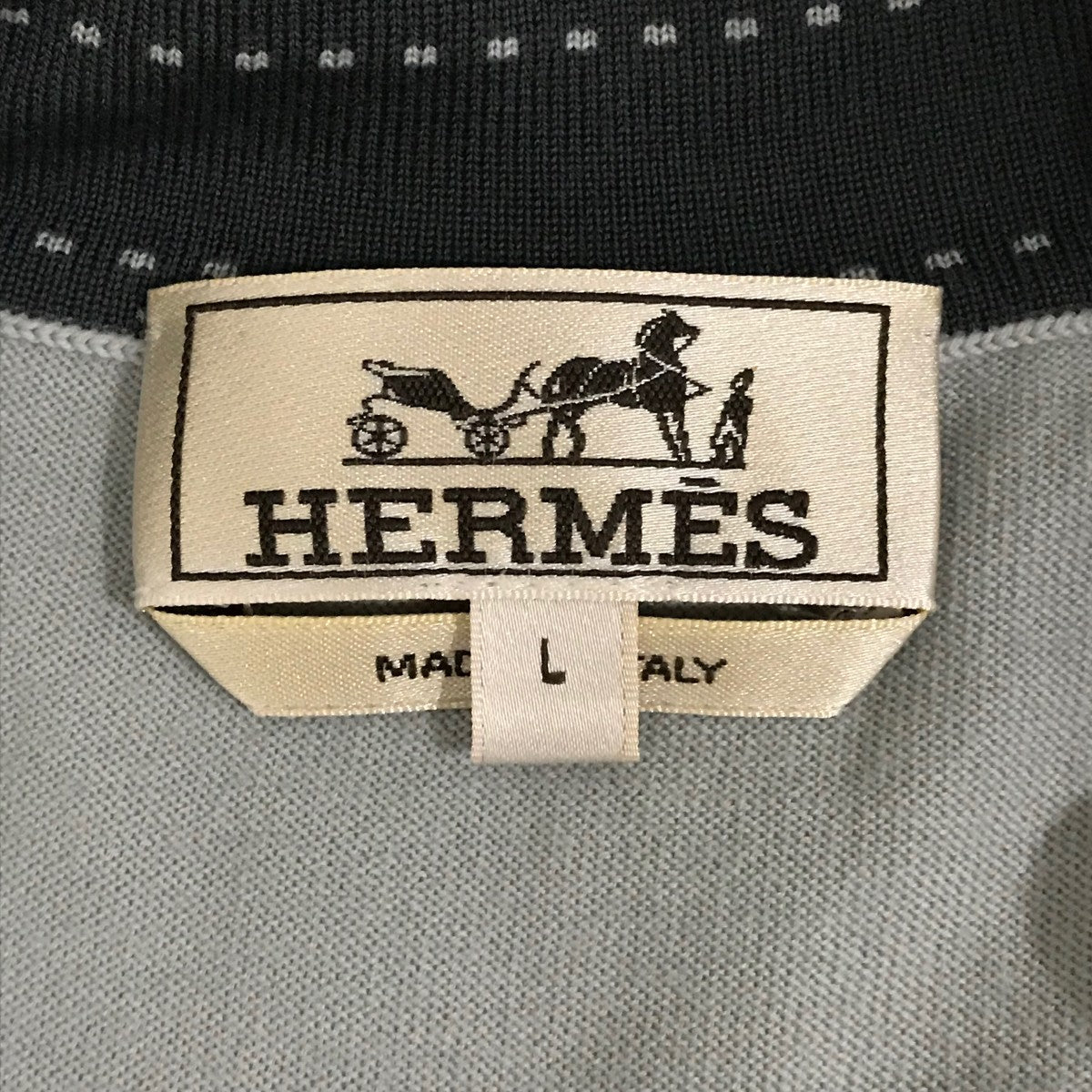 HERMES(エルメス) ウールカーディガン グレー サイズ L｜【公式