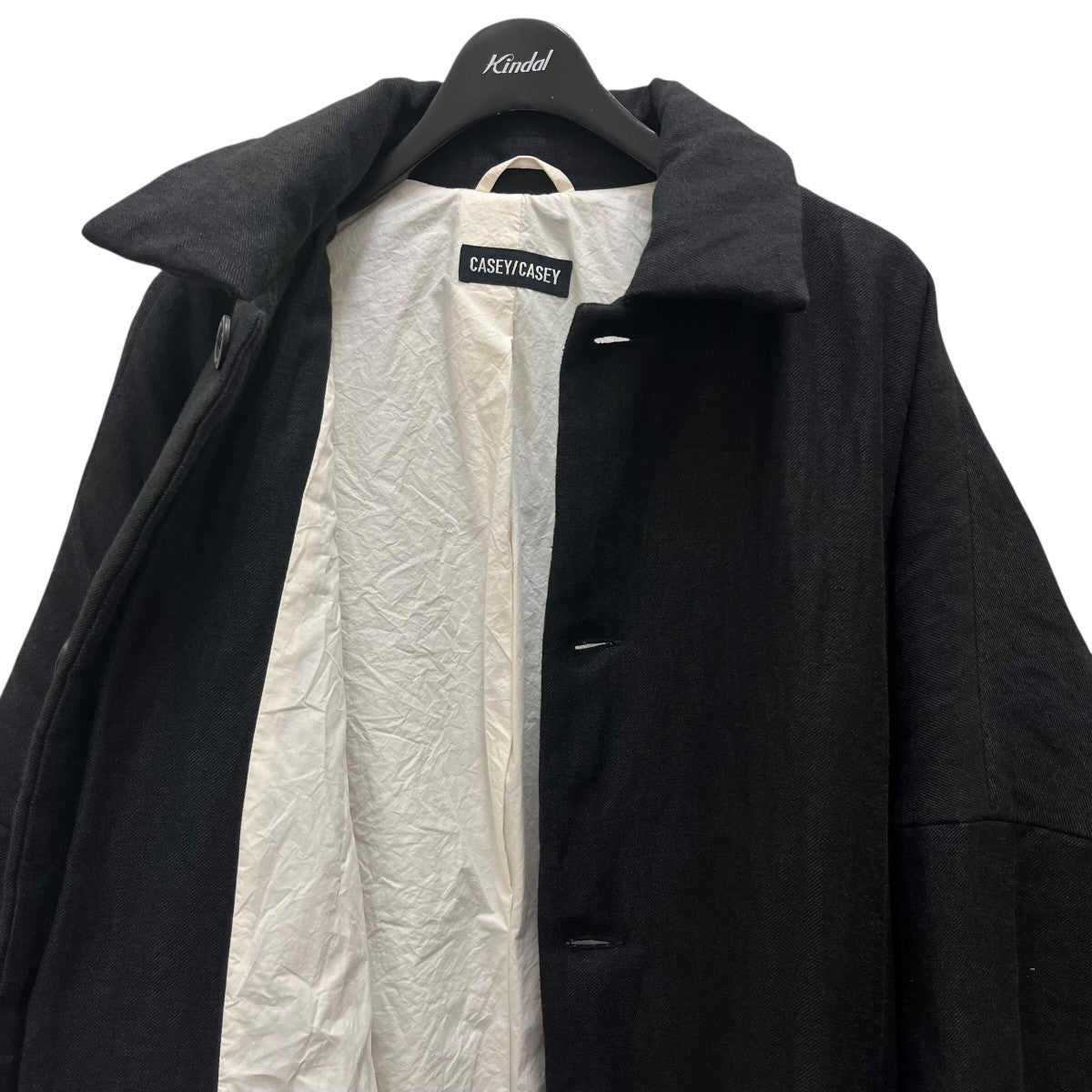 CASEY CASEY(ケイシーケイシー) 中綿コート ブラック サイズ L｜【公式