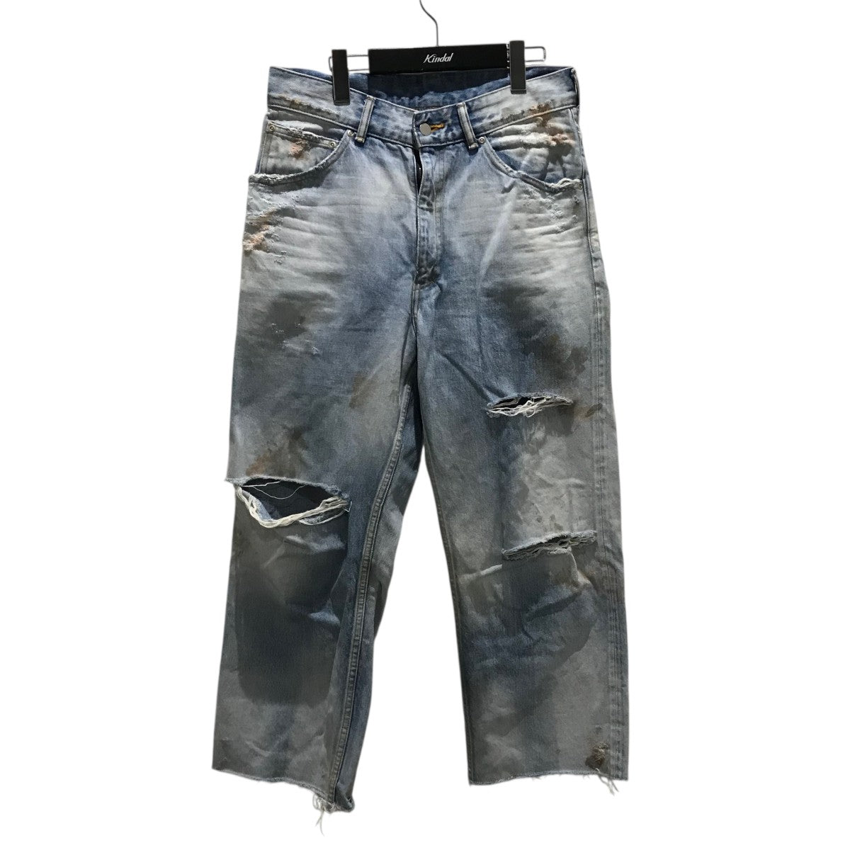 ANCELLM タペルドデニムパンツ ブラック サイズ1 ANCELLM（アンセルム）＞24AW 7/20(土)発売 デニムパンツ