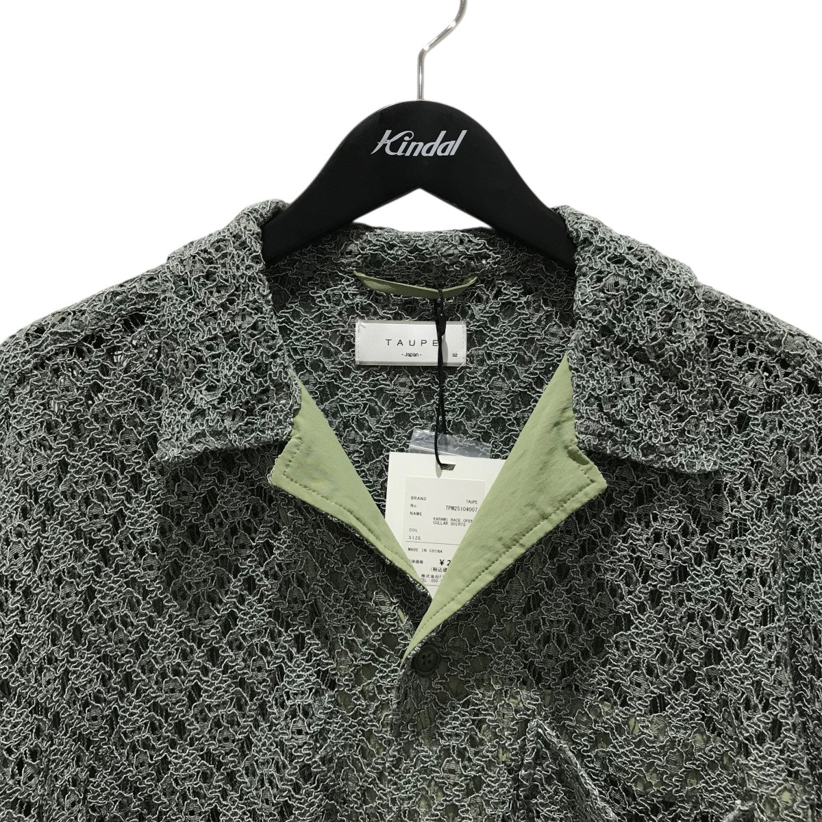 TAUPE(トープ) 25SS【KARAMI RACE OPEN COLLAR SHIRTS】レース