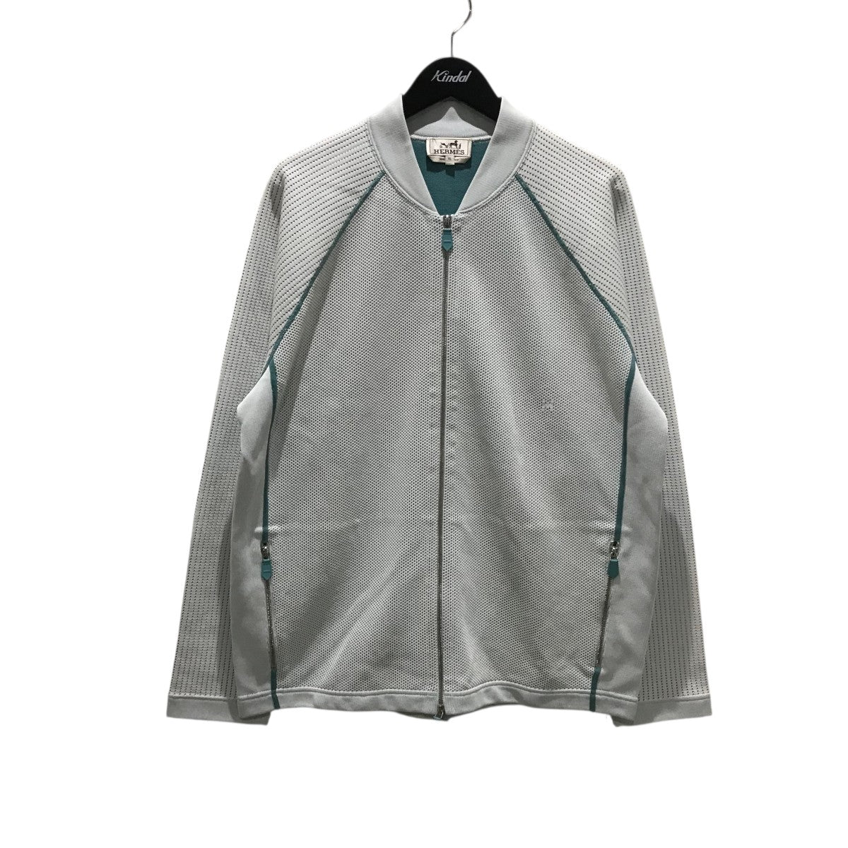 ２色展開♪【HERMES】オーバーサイズジップアップジャケット オーバーサイズサイドジップノーカラー中綿ジャケット M