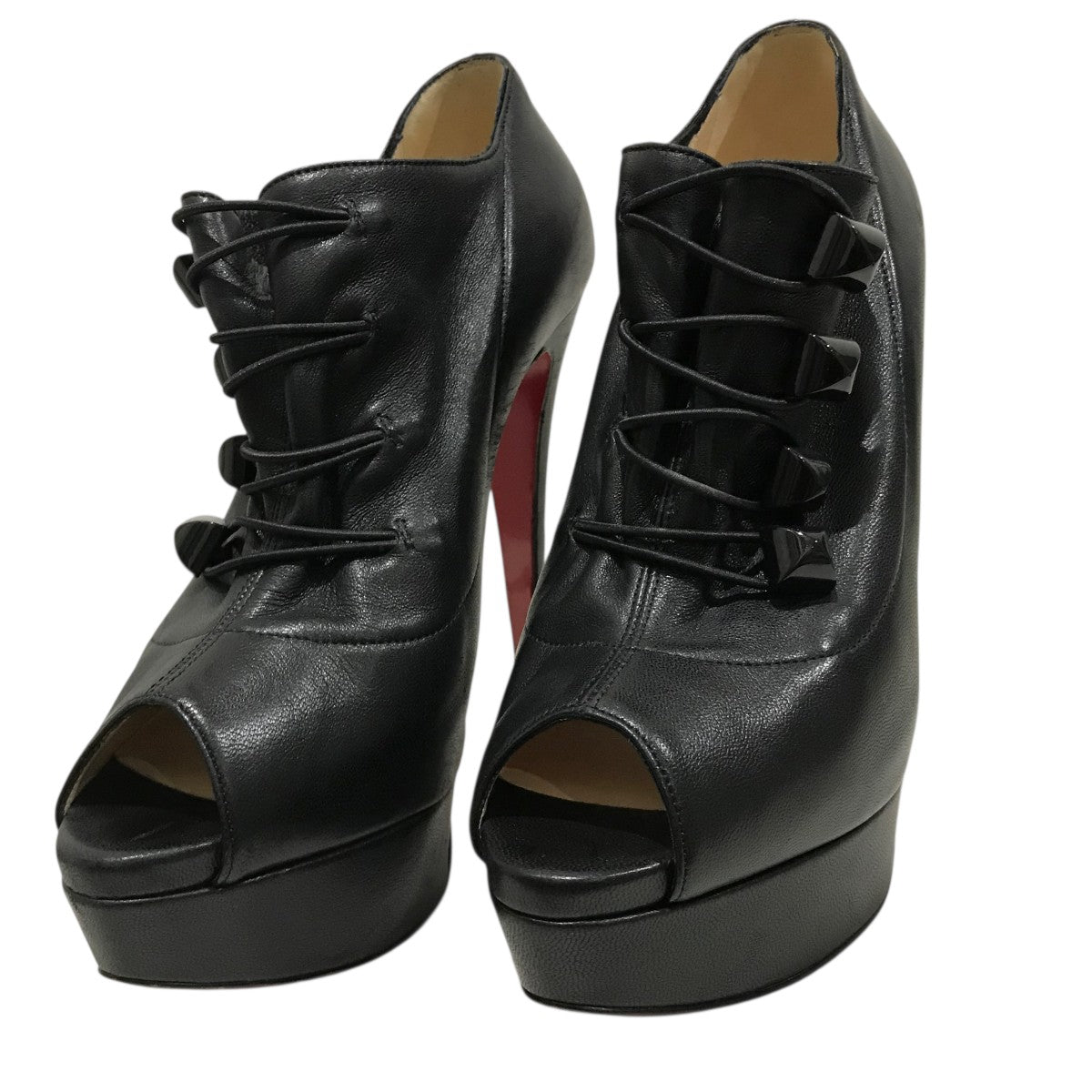 【美品】☆クリスチャンルブタン☆プラットフォーム☆ブラック☆サイズ35 Samson ブラック カーフレザー - Shoes - Men - Christian Louboutin