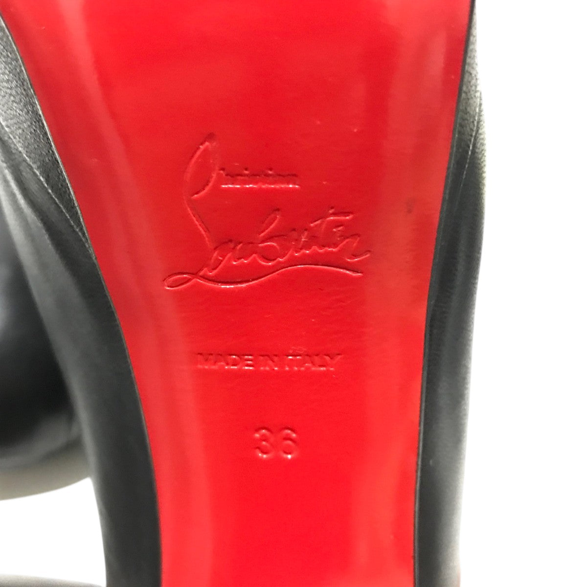 【美品】☆クリスチャンルブタン☆プラットフォーム☆ブラック☆サイズ35 Christian Louboutin(クリスチャンルブタン) プラットフォーム