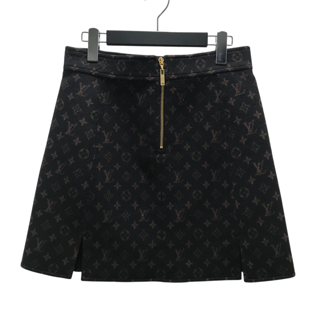 LOUIS VUITTON(ルイヴィトン) シルク混モノグラムウールスカート