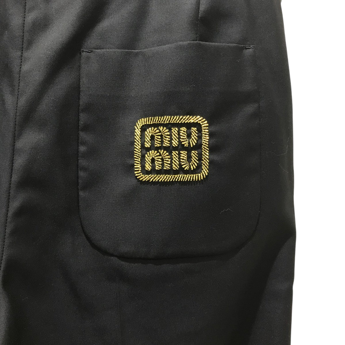 MIU MIU(ミュウミュウ) バタヴィアパンツMP1752 MP1752 ネイビー