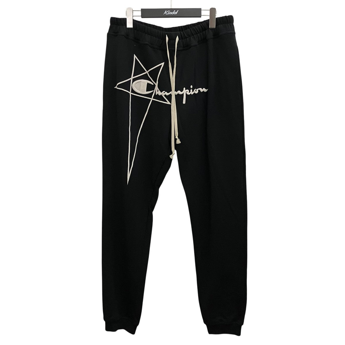 RICK OWENS×Champion ロゴ刺繍ジョガーロングパンツCM02C9243 古着・中古-1枚目のアイテム画像