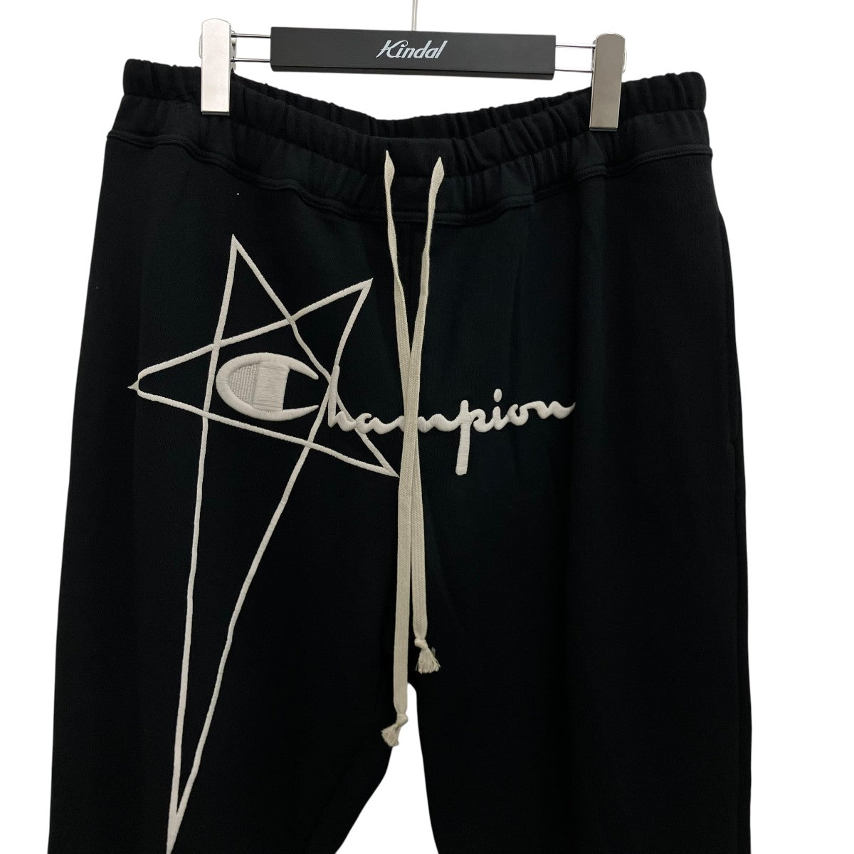 RICK OWENS×Champion ロゴ刺繍ジョガーロングパンツCM02C9243 古着・中古-3枚目のアイテム画像