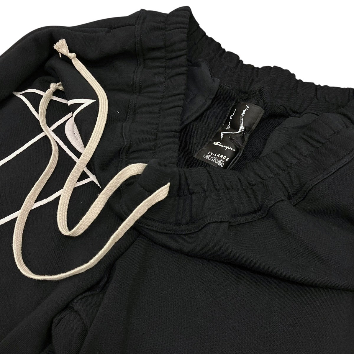RICK OWENS×Champion ロゴ刺繍ジョガーロングパンツCM02C9243 古着・中古-5枚目のアイテム画像