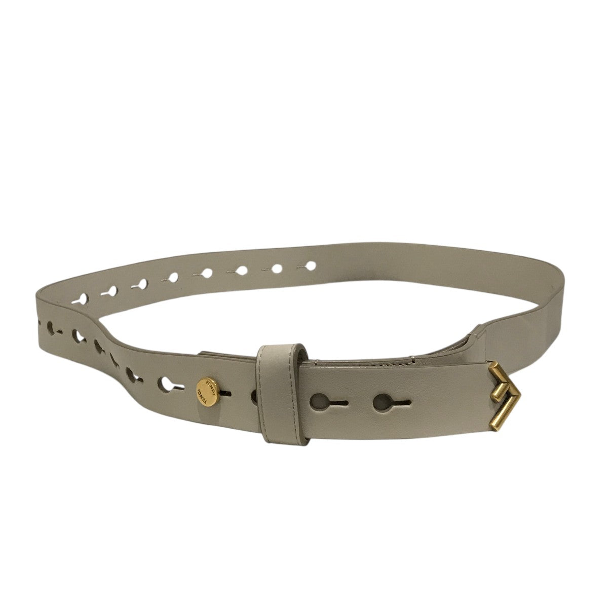 FENDI レザーベルト FENDI フェンディ ベルト レディース レザー ブラック 8C0648