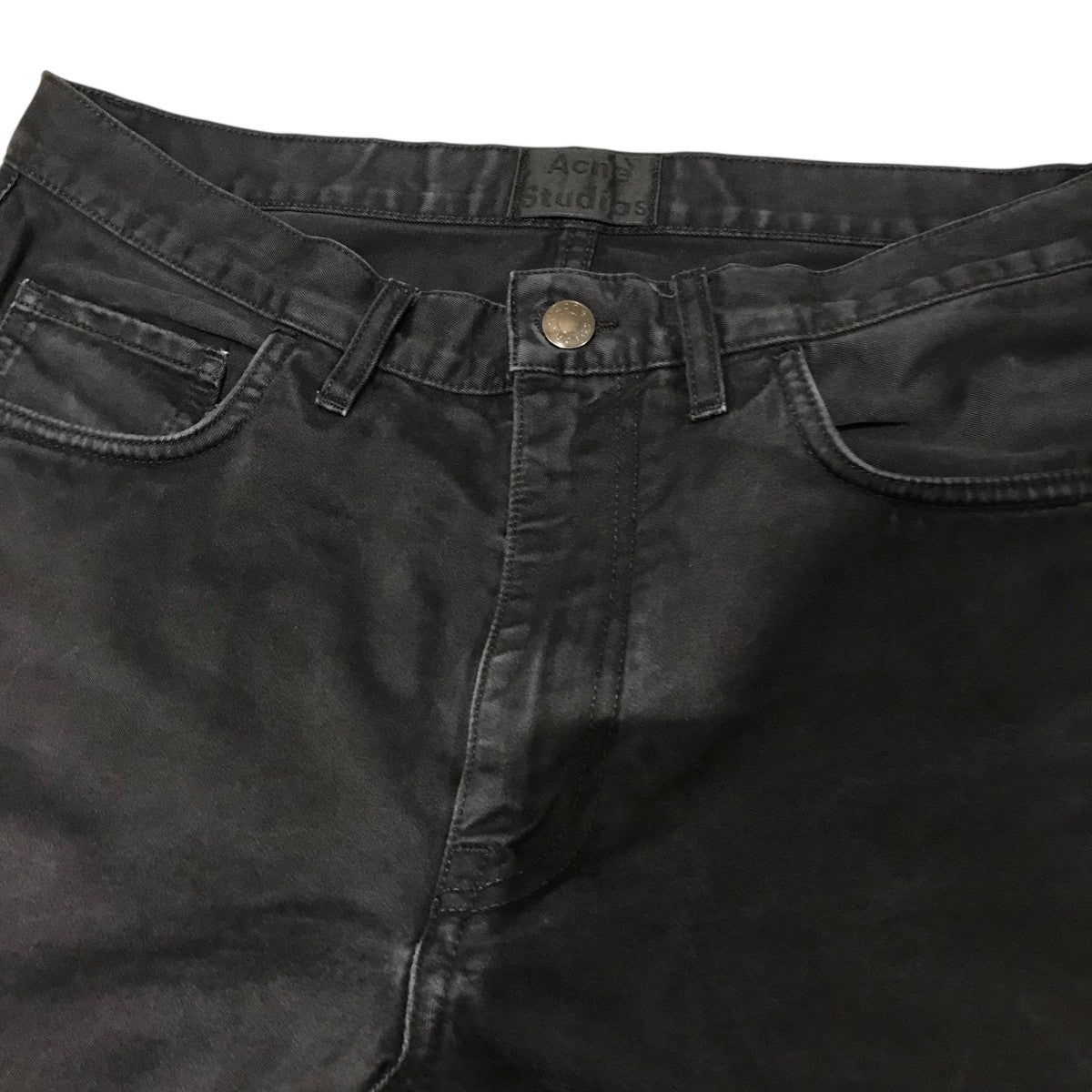 【未使用品】Acne Studios ブラックデニムワイドパンツ サイズ32 ACNE STUDIOS(アクネストゥディオズ) デニムパンツ ブラック