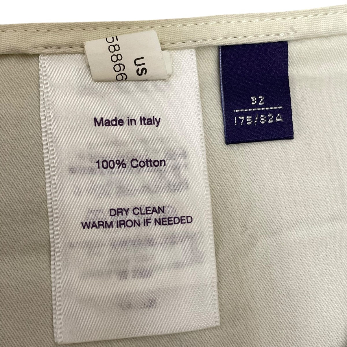 RALPH LAUREN PURPLE LABEL ハーフチノパンツ 古着・中古-6枚目のアイテム画像